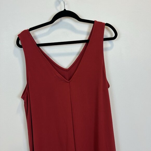 Torrid Womens Studio Knit V Neck Tank Top Plus 2X Red Raspberry Stretch - Picture 8 of 9